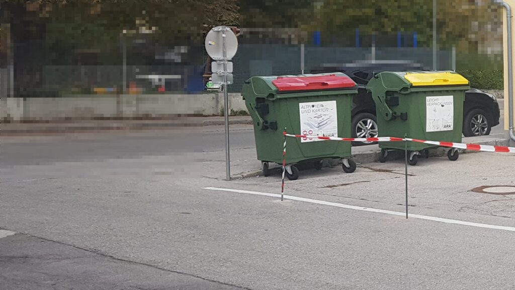 Absperrung zum Schutz der Bürger Absperrung zum Schutz der Bürger